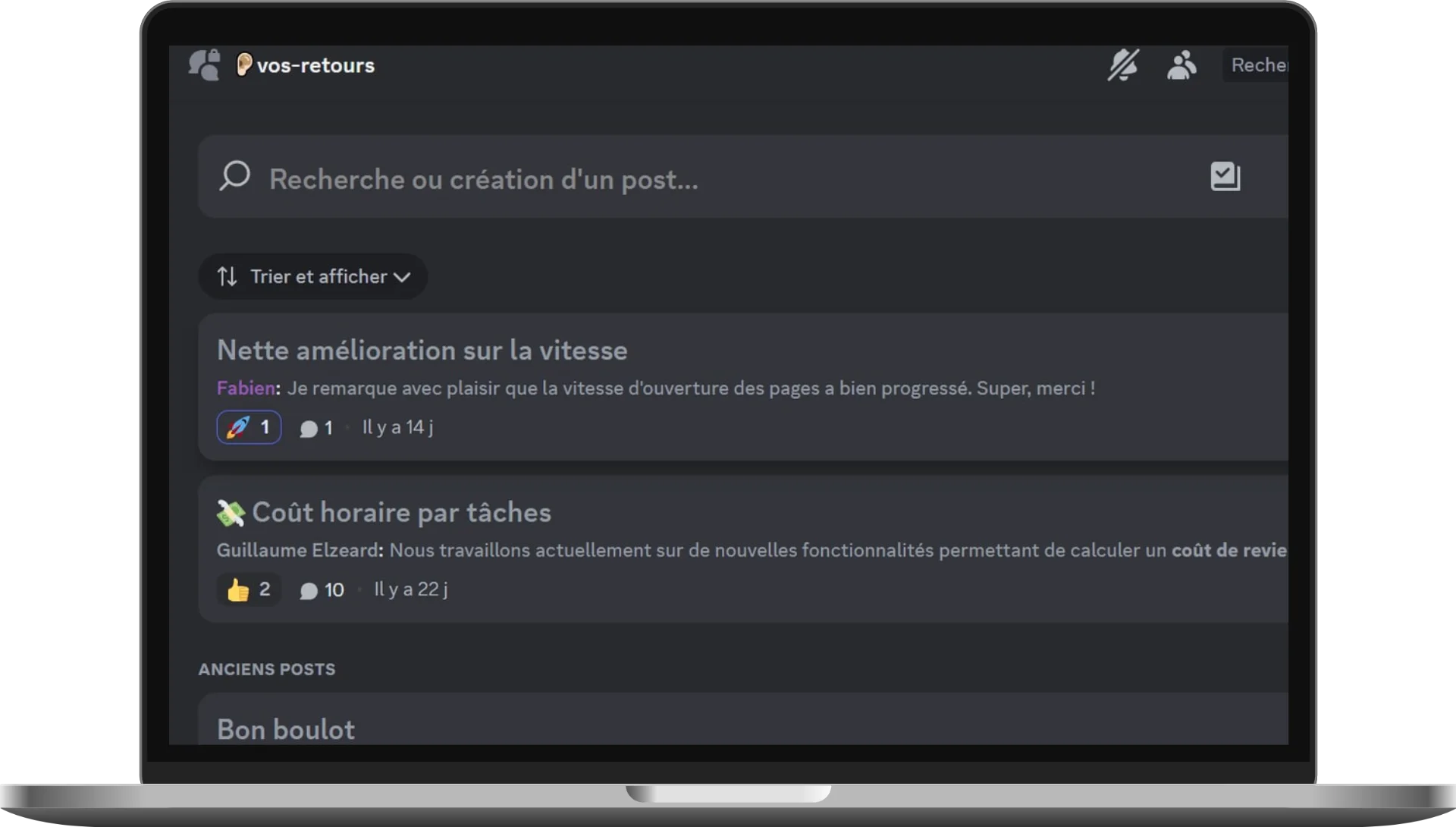 Un écran de l'application Elzeard, la gestion de production des producteurs de fleurs.
