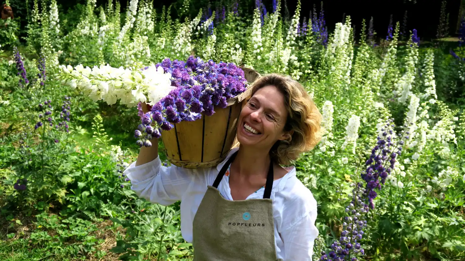 Hélène Taquet, fondatrice du collectif de la fleur française.