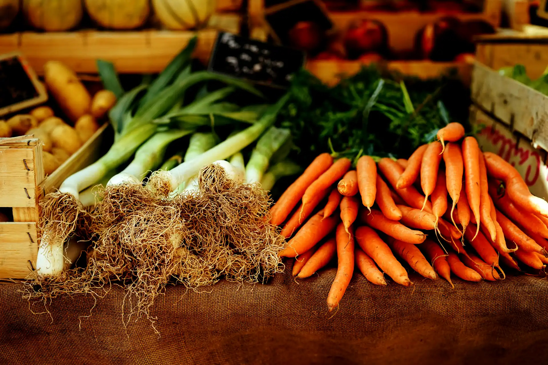 Des légumes provenant de fermes diversifiées.