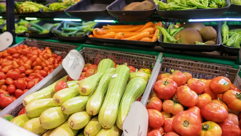 Stock prévisionnel de légumes.