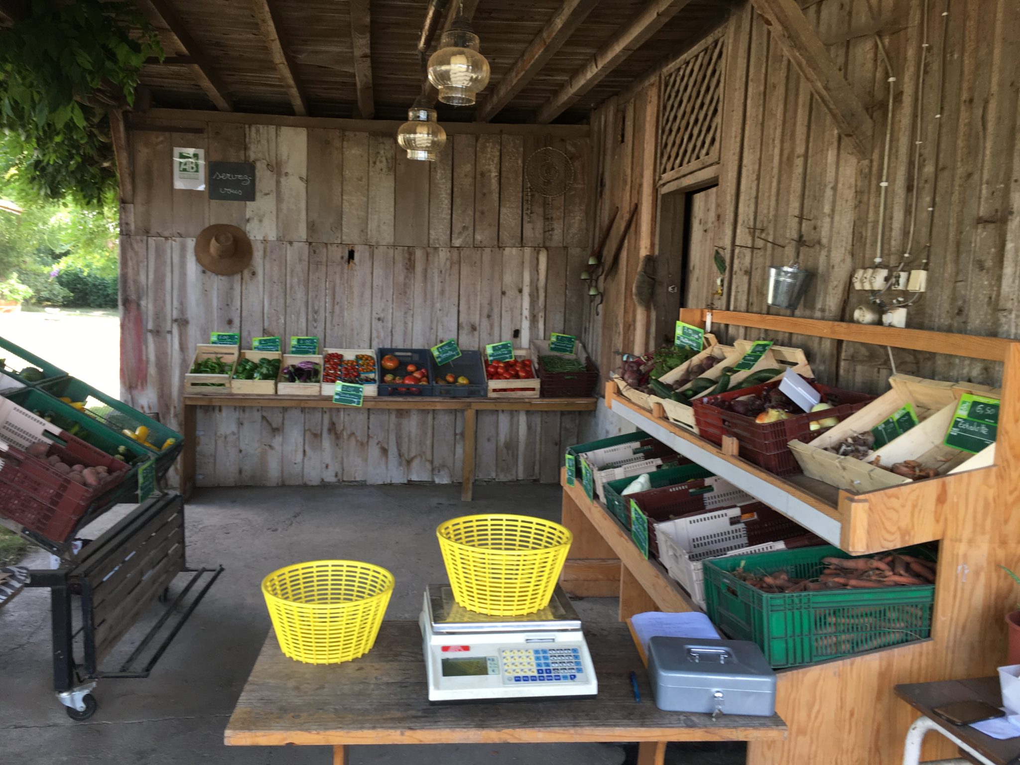 Vente de légumes à la ferme